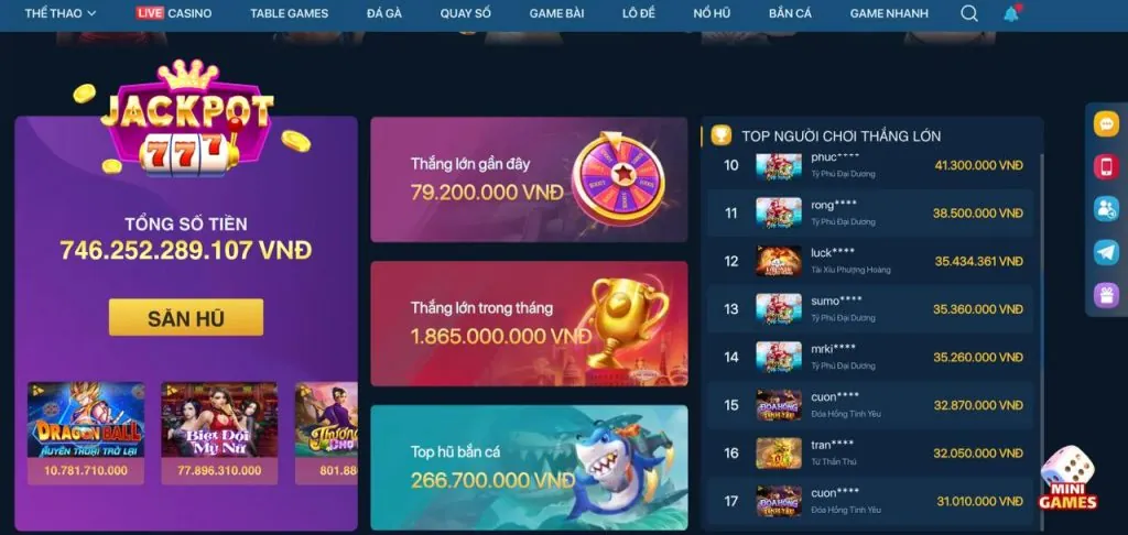 Hình ảnh đánh giá các trò chơi đa dạng và trải nghiệm ứng dụng di động 7777x App